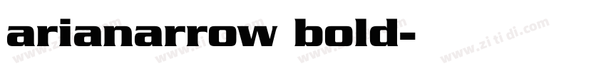 arianarrow bold字体转换